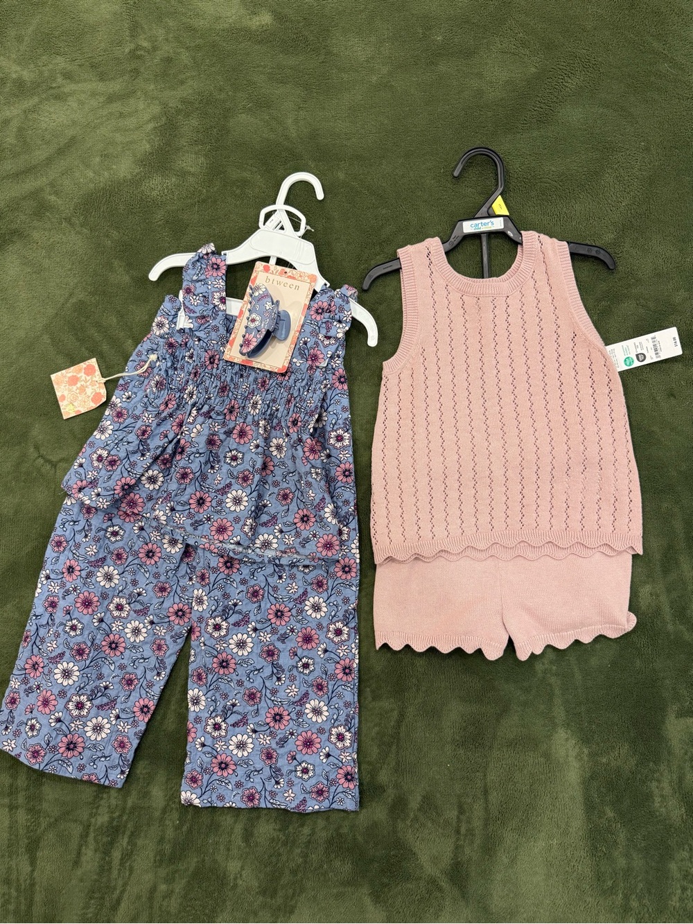 NWT 3T Toddler Girls Outfits Floral Knit Pants Shorts Tank Tops Summer